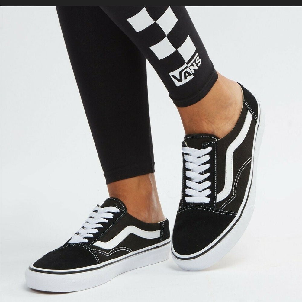 Vans Black and White Sneakers Size 8 1/2